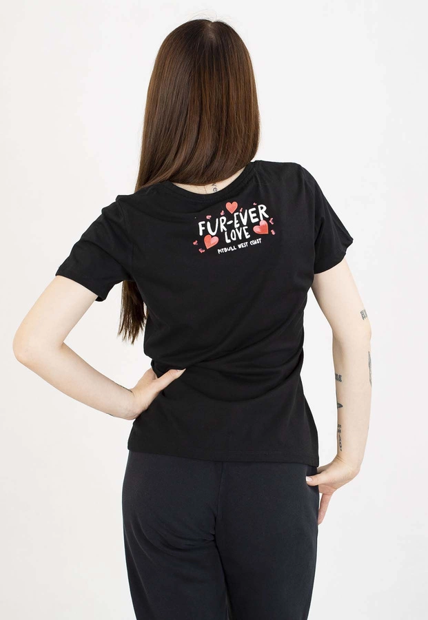 T-Shirt Pit Bull Fur Ever Love 190 black