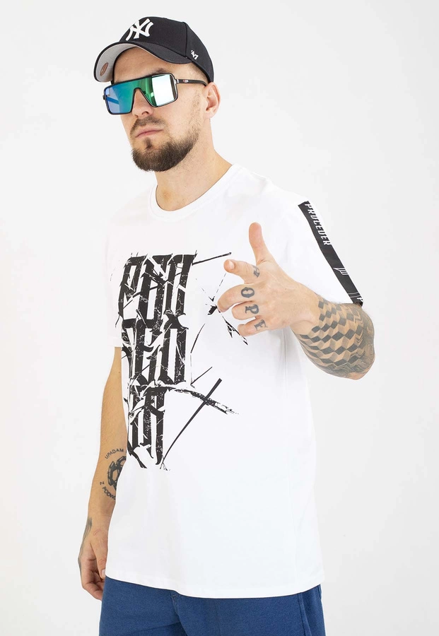 T-shirt Chada Proceder Torn Tape biały
