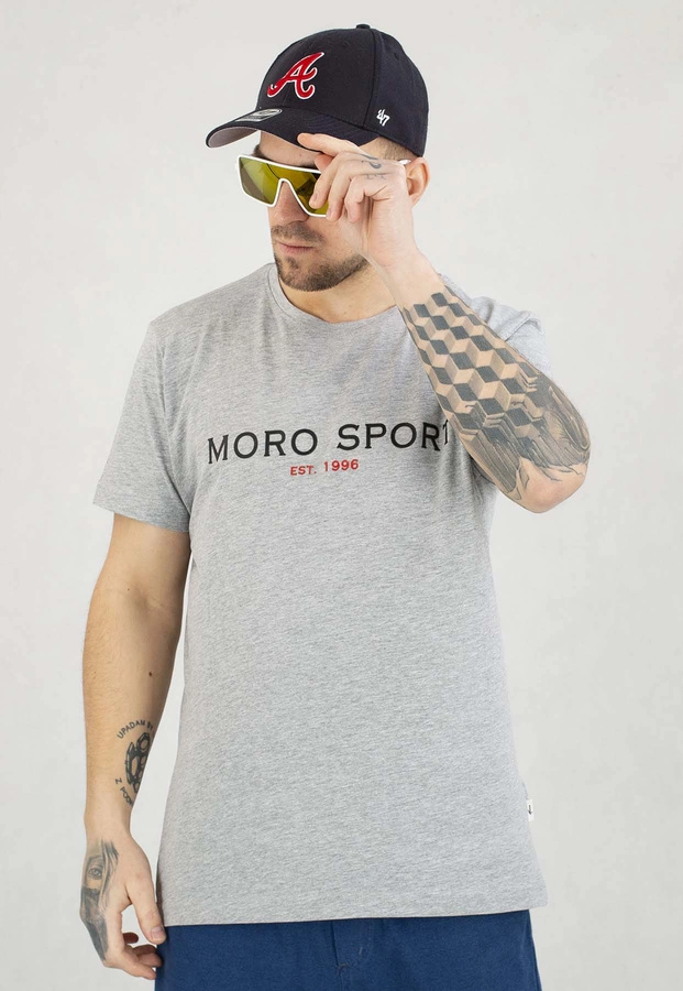 T-shirt Moro Sport Moro University grafitowy