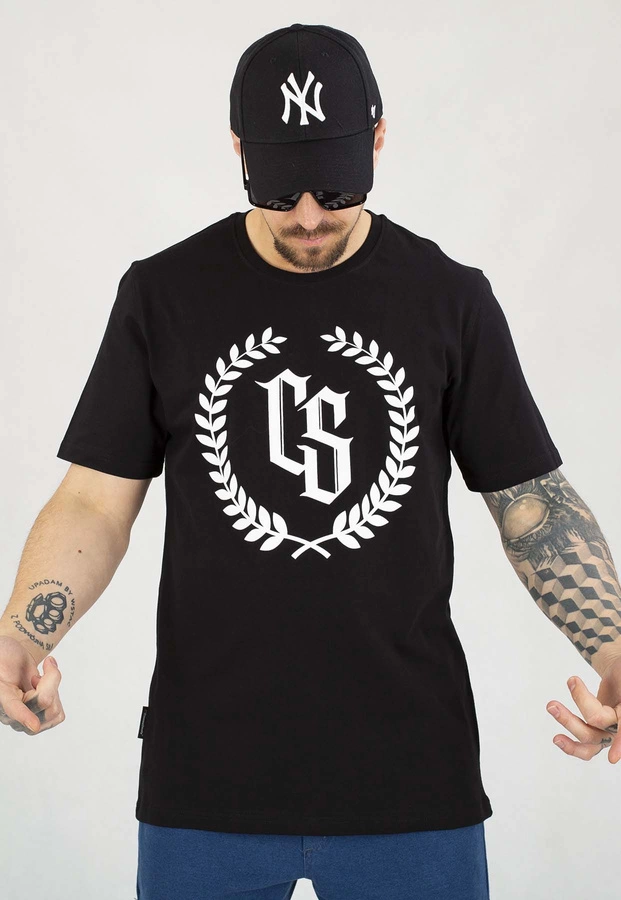 T-shirt Ciemna Strefa Laur czarno biały