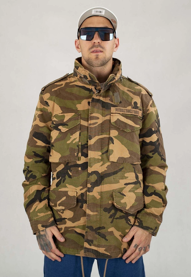 Kurtka Pit Bull Wiosenna M65 woodland camo