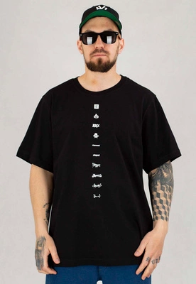 T-shirt Stoprocent Logos czarny