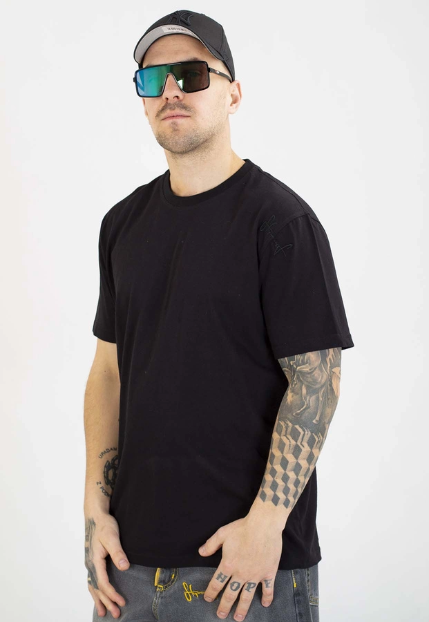 T-shirt Stoprocent Haftbark czarno czarny