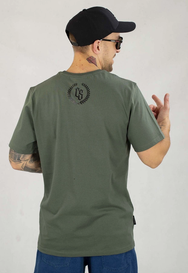 T-shirt Ciemna Strefa CS Duży Herb khaki