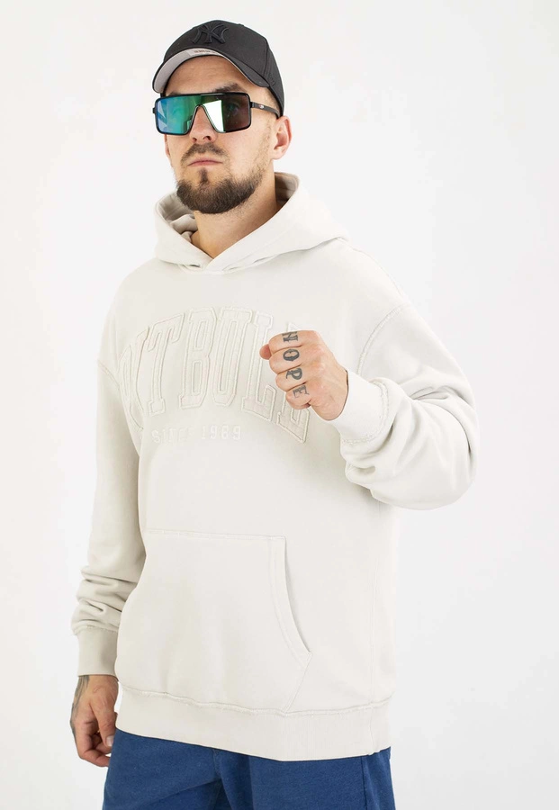 Bluza Pit Bull Z Kapturem Orlando white stone