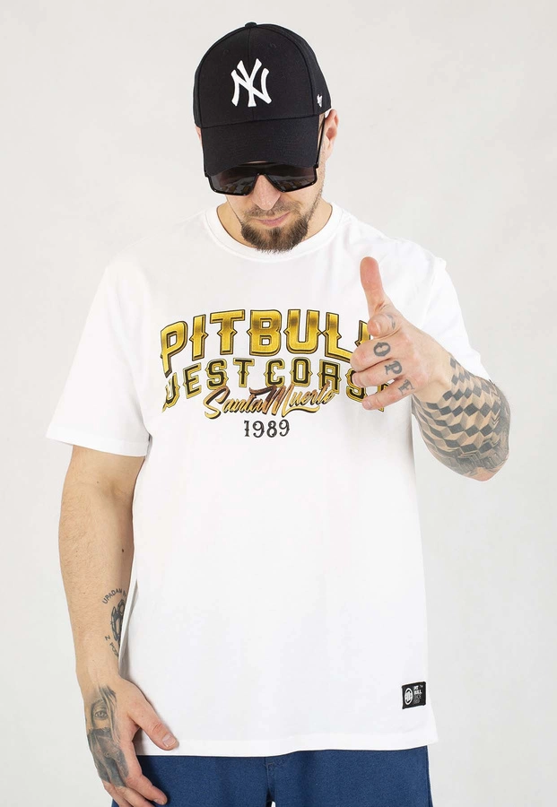 T-shirt Pit Bull Santa Muerte 190 white