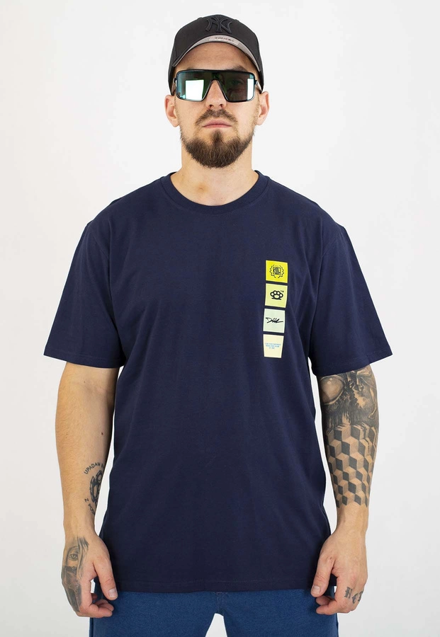 T-shirt Diil Square granatowy