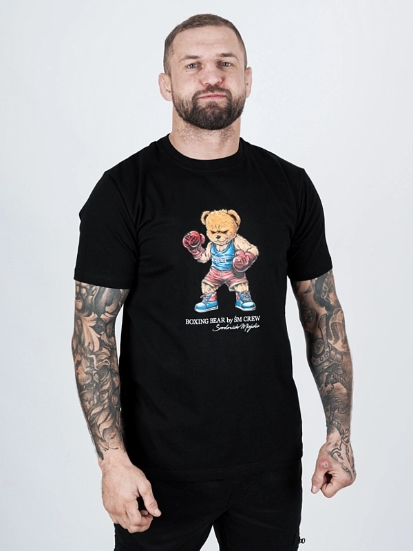 T-shirt Środowisko Miejskie Boxing Bear czarny