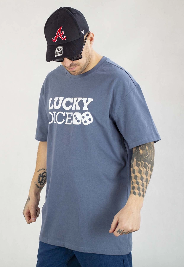 T-shirt Lucky Dice Baggy LD Classic ciemno niebieski