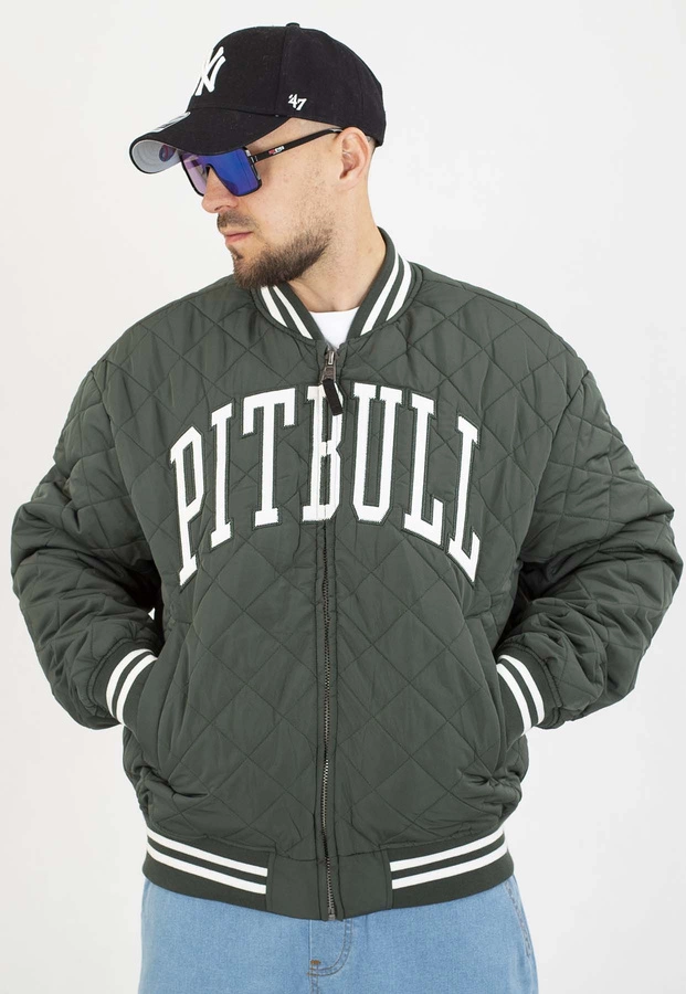 Kurtka Pit Bull Przejściowa Baseball Jupiter dark green