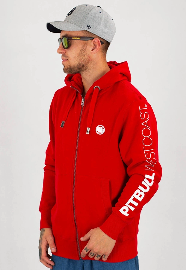 Bluza Pit Bull Zip Sleeve TNT czerwona