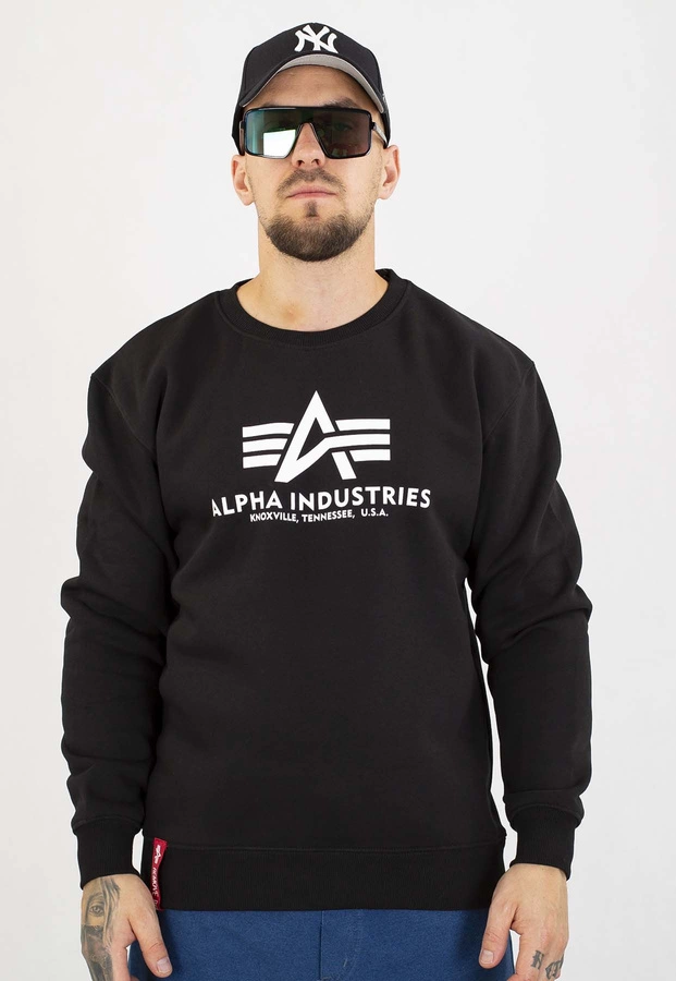 Bluza Alpha Industries Bez Kaptura Basic 178302 czarna