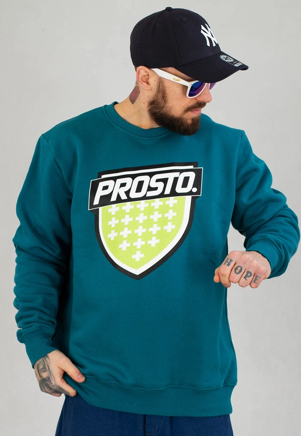 Bluza Prosto Crewneck Newshi turkusowa