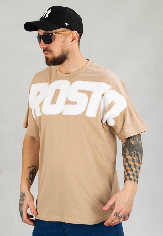 T-shirt Prosto Flazzit beżowy