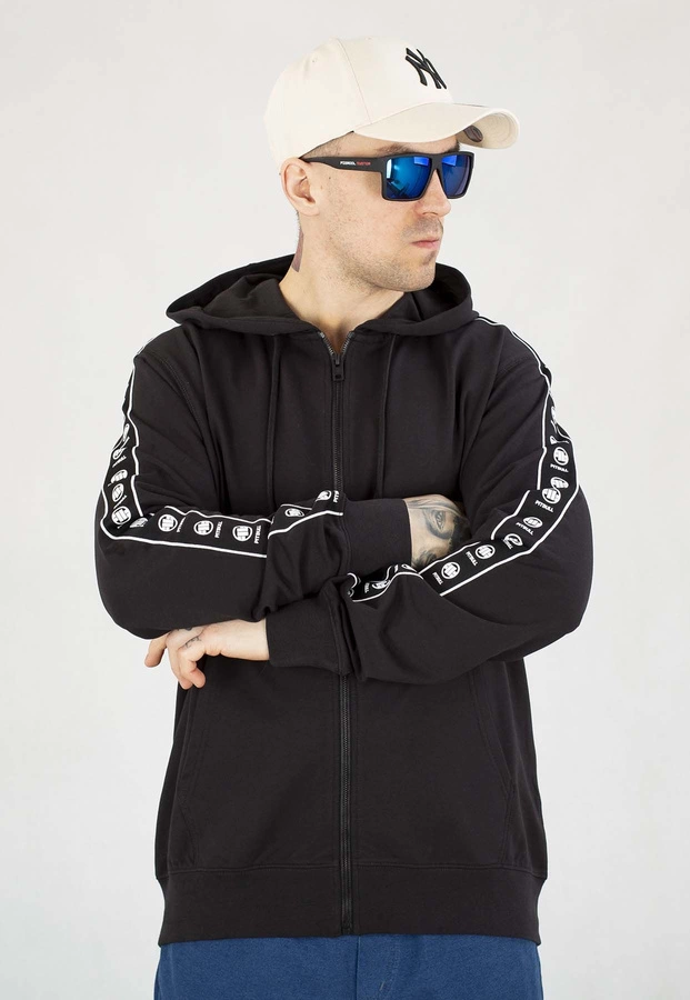 Bluza Pit Bull Z Kapturem ZIP Tape Nugget czarna