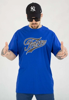 T-shirt Prosto Varsity kobaltowy