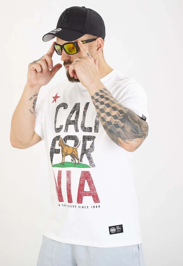 T-shirt Pit Bull California 170 white