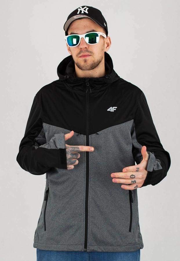 Kurtka Softshell 4F SFM002 Neo Dry 5 000 czarno szara