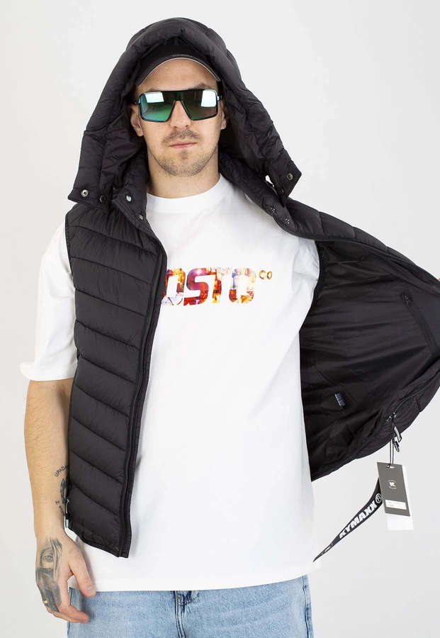 Bezrękawnik I8 Denim Z Kapturem czarny