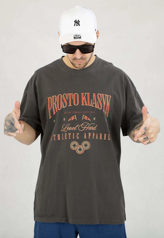 T-shirt Prosto Reinag Washed czarny