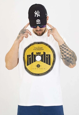 T-shirt Chada Żyję Dzięki Tym Tekstom biały