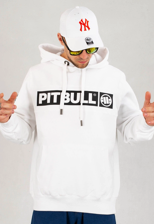 Bluza Pit Bull Z Kapturem Sherwood biała