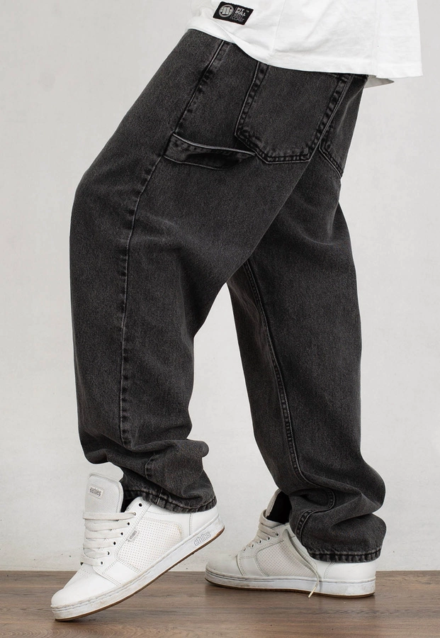 Spodnie SSG Jeansy Baggy Premium Washed SSG light black