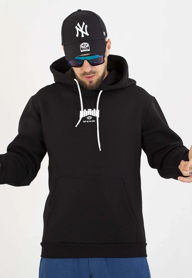 Bluza Chada Z Kapturem Żyj Aż Do Bólu czarna