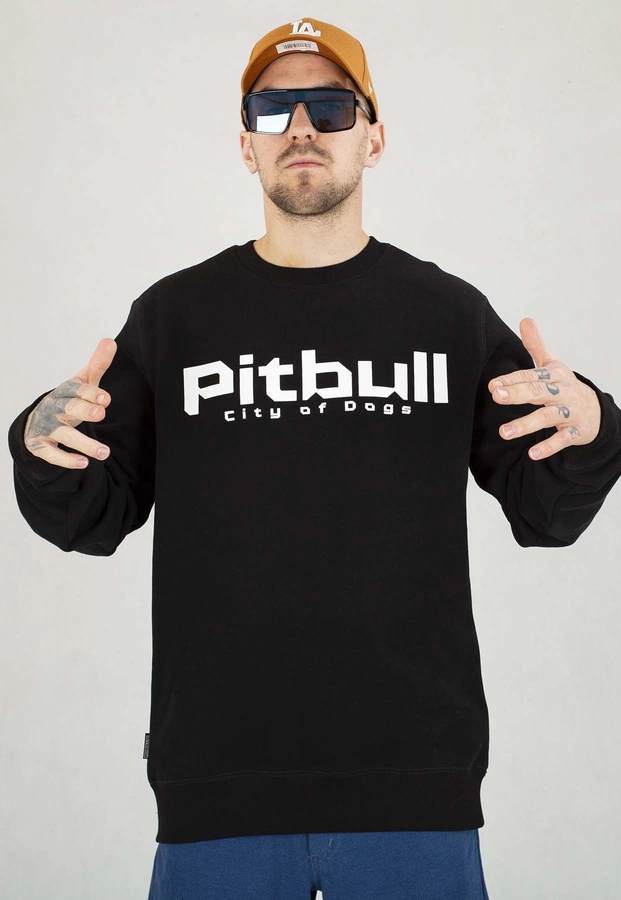 Bluza Pit Bull Bez Kaptura City Of Dogs czarna