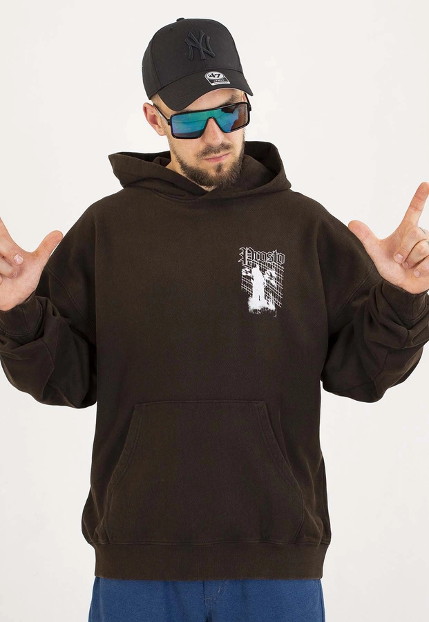 Bluza Prosto Z kapturem Shadow sprana czarna