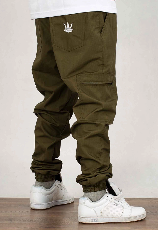 Spodnie Jigga Wear Crown Ripstop Cargo khaki