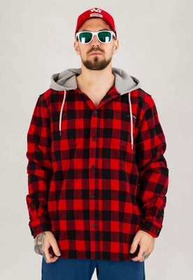 Koszula Pit Bull Flanelowa Woodson red black