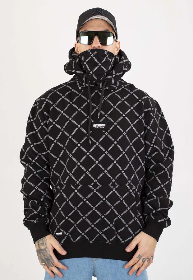 Bluza Mass Z Kapturem Monogram czarna