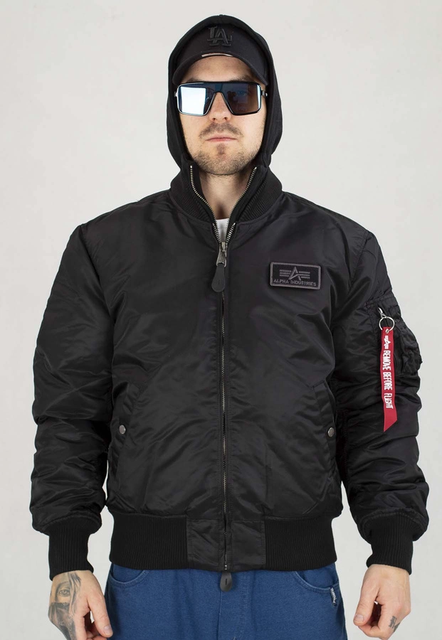 Kurtka Alpha Industries Zimowa MA-1D-Tec 183110 czarno czarna