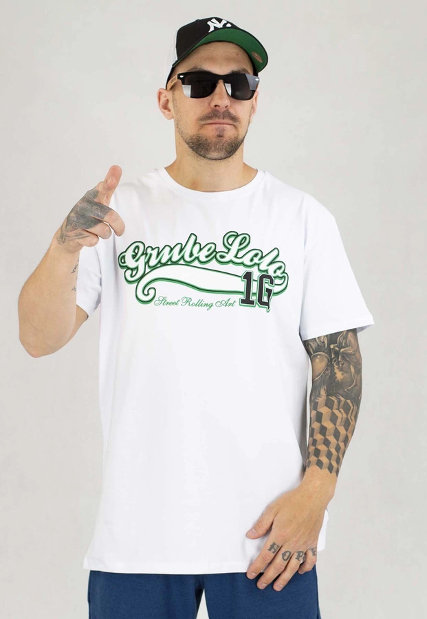 T-shirt Grube Lolo 1G biały