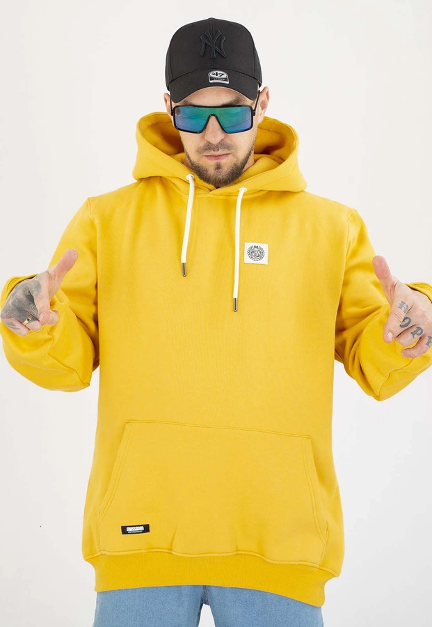 Bluza Mass Z Kapturem Patch żółta