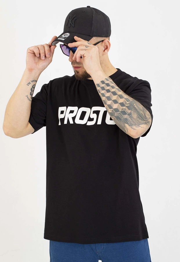 T-shirt Prosto Oversize Big Log czarny