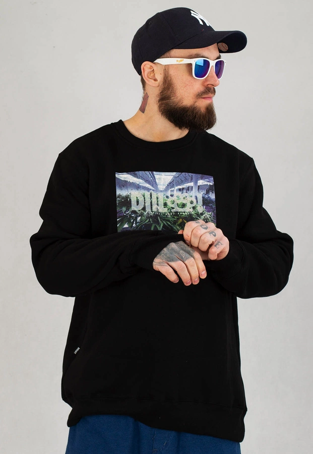 Bluza Diil Crewneck Plants czarna