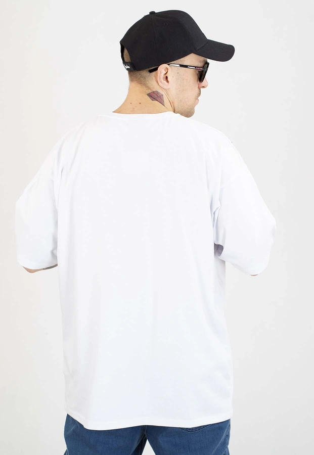 T-shirt Patriotic Baggy PA9 Laur biały