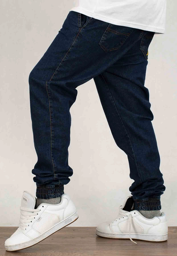 Spodnie Elade Joggery Handwritten dark jeans