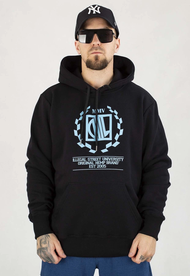 Bluza Diil Z Kapturem Laur czarno błękitna