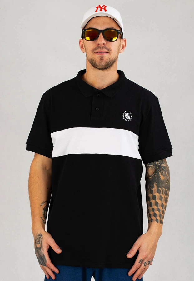 T-shirt Polo Diil Laur 2022 czarno biały