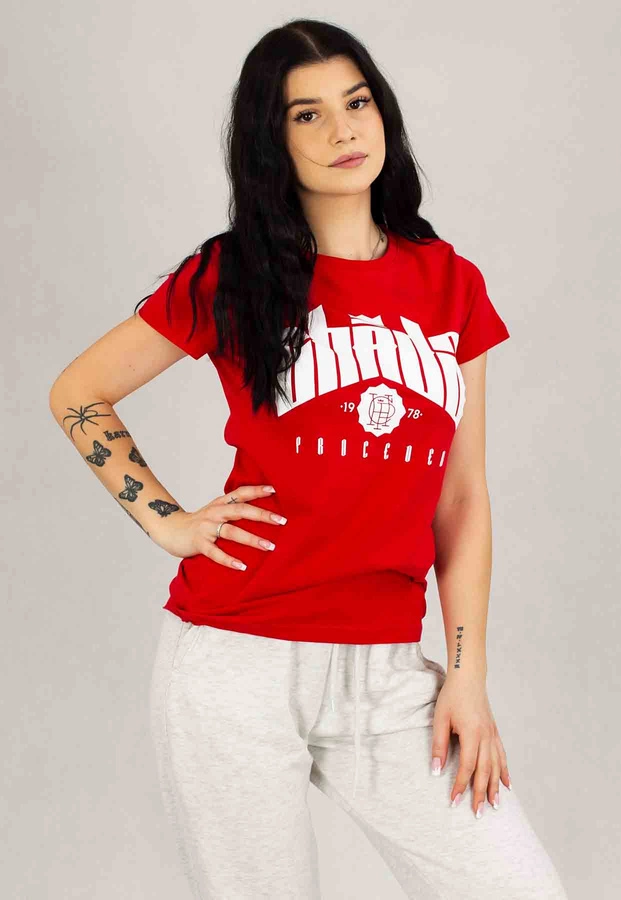 T-shirt Chada Proceder czerwony