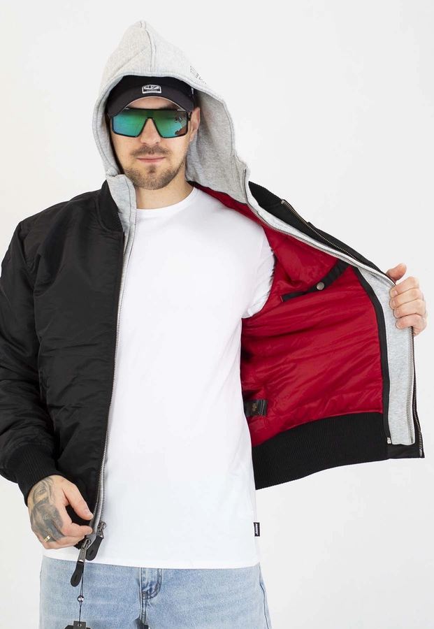 Kurtka Alpha Industries Zimowa MA-1D-Tec 183110 czarno szara