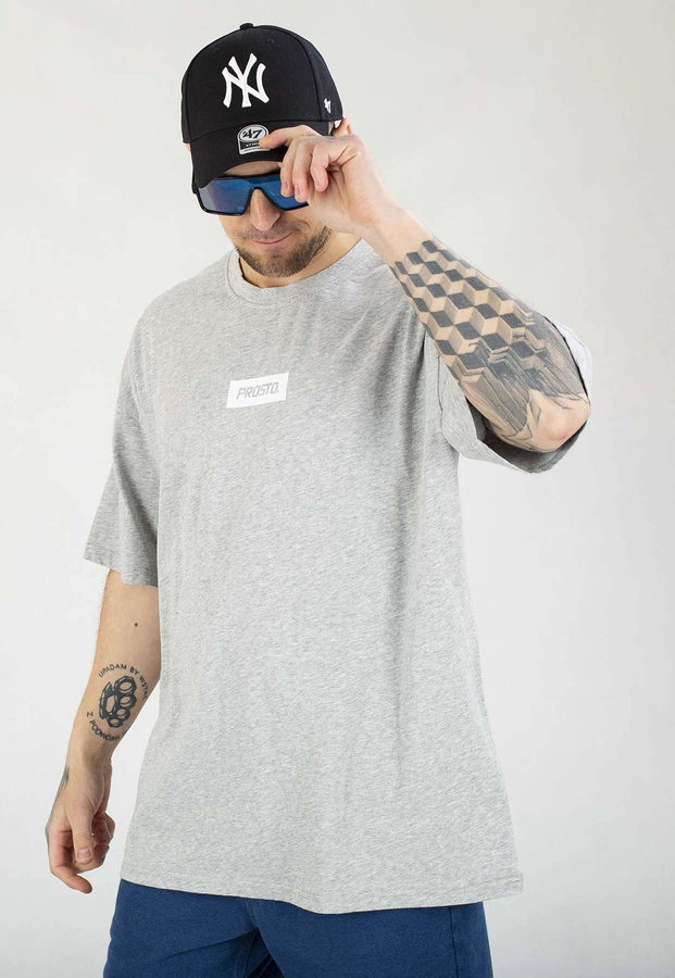 T-shirt Prosto Baggy Box szary
