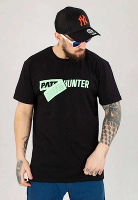 T-shirt Patriotic Sticker Hunter czarny