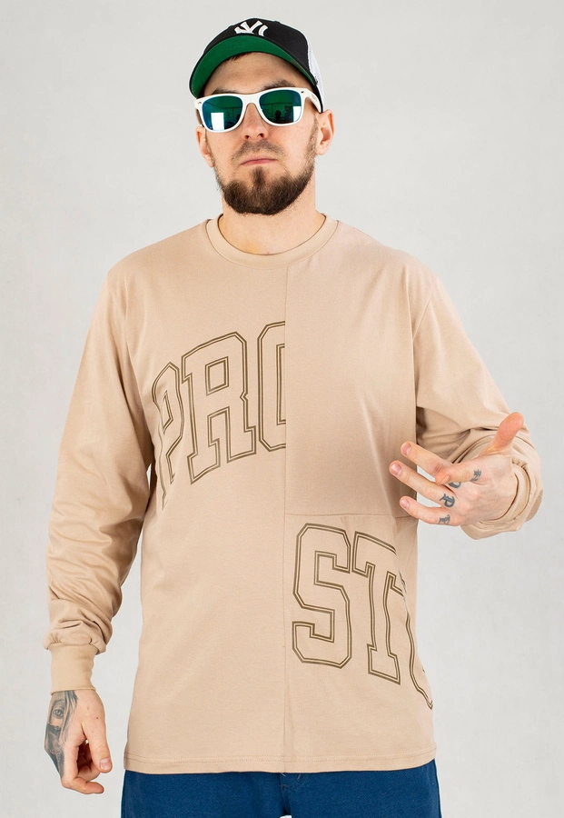 Longsleeve Prosto Traxle beżowy