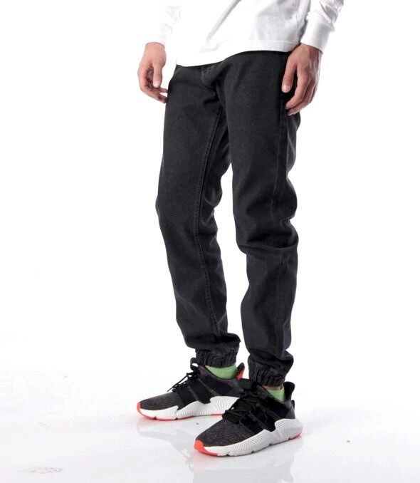 Mass-Base Jogger Jeans Spodnie Black Rinse