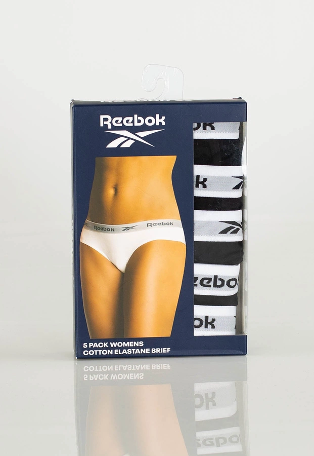 Figi Reebok Carina Brief U4C9516RBK 5 Pak czarne