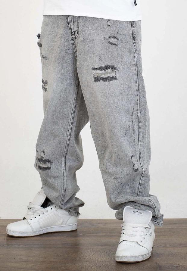 Spodnie I8 Denim BAG97 Baggy light grey